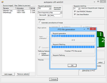 Autopano-SIFT screenshot 2