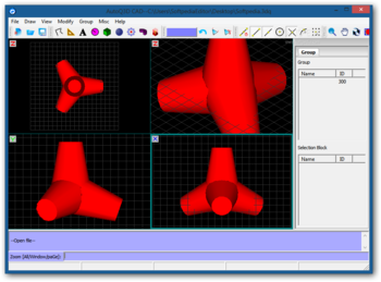 AutoQ3D CAD screenshot