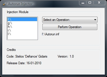 Autorun Injector screenshot