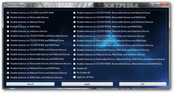 Autorun Manager screenshot