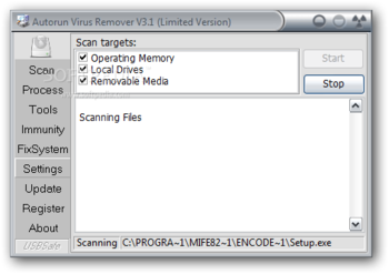 Autorun Virus Remover screenshot