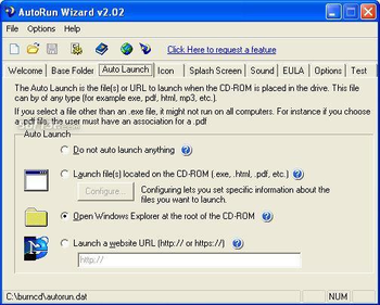 AutoRun Wizard screenshot 2