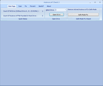 Autorun.inf Check screenshot