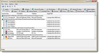 Autoruns screenshot