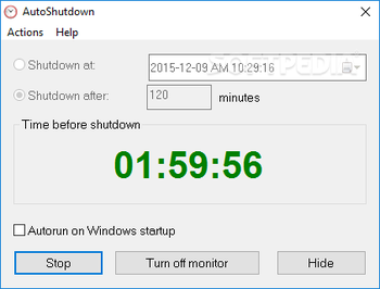 AutoShutdown screenshot