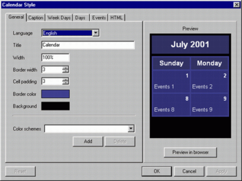 AutoSiteCalendar screenshot 3
