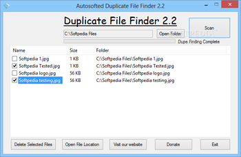 Autosofted Duplicate File Finder screenshot