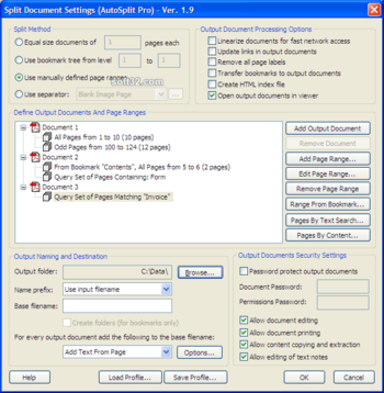 AutoSplit Plug-in for Adobe Acrobat screenshot 2