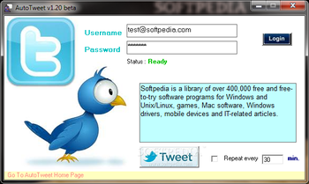 AutoTweet screenshot