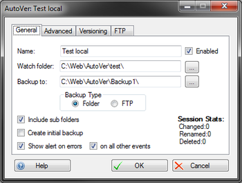 AutoVer screenshot 2
