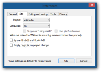 AutoWikiBrowser screenshot 13