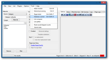 AutoWikiBrowser screenshot 4