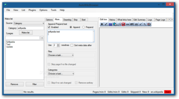 AutoWikiBrowser screenshot 5
