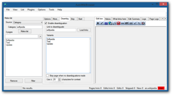 AutoWikiBrowser screenshot 6