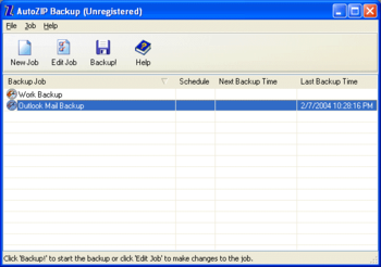 AutoZIP Backup screenshot 2