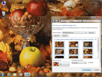 Autumn Bounty Theme screenshot