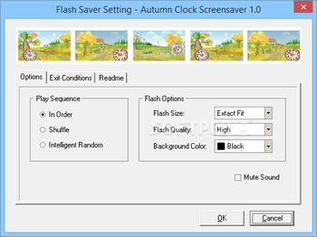 Autumn Clock Screensaver screenshot 2