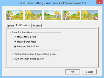Autumn Clock Screensaver screenshot 3