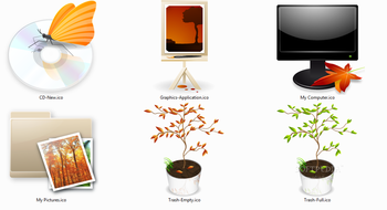 AUTUMN LEAF ICONS screenshot