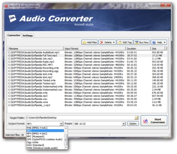 Auvisoft Audio Converter screenshot 3
