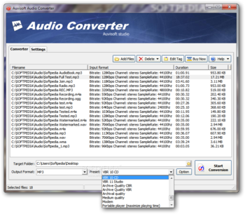 Auvisoft Audio Converter screenshot 4