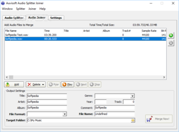 Auvisoft Audio Splitter Joiner screenshot 2