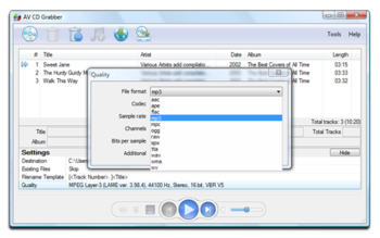 AV CD Grabber screenshot