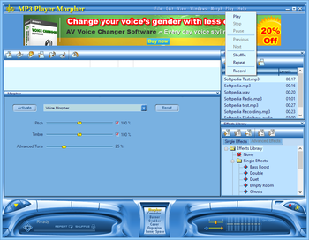 AV MP3 Player-Morpher screenshot 11