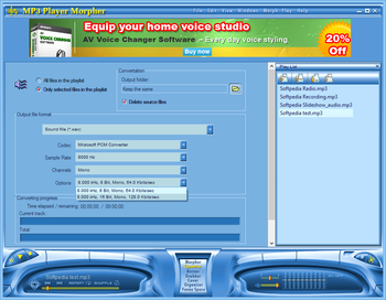 AV MP3 Player-Morpher screenshot 3