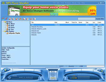 AV MP3 Player-Morpher screenshot 8