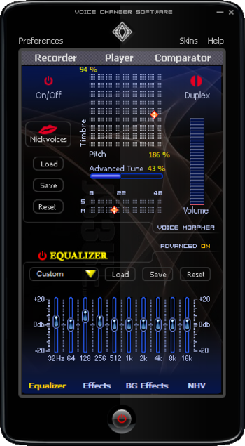 AV Voice Changer Software screenshot