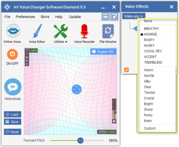 AV Voice Changer Software Diamond screenshot