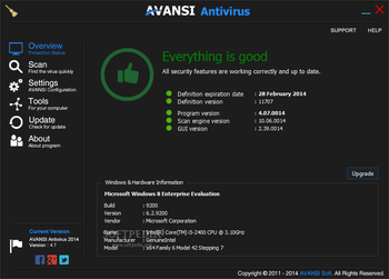 AVANSI Antivirus screenshot