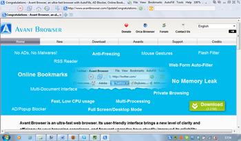 Avant Browser Ultimate screenshot