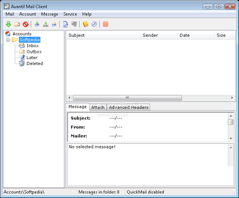 Avanti! Mail Client screenshot