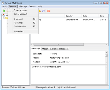 Avanti! Mail Client screenshot 11