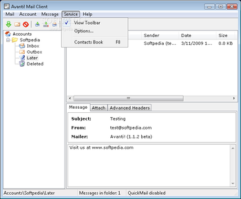 Avanti! Mail Client screenshot 13