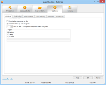 Avast BackUp screenshot 4