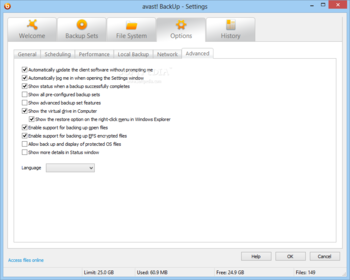 Avast BackUp screenshot 8