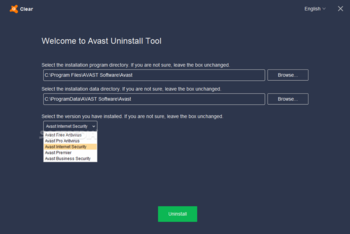 Avast Clear screenshot