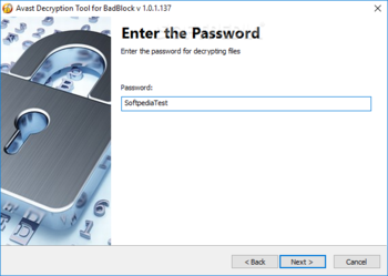 Avast Decryption Tool for BadBlock Ransomware screenshot 4