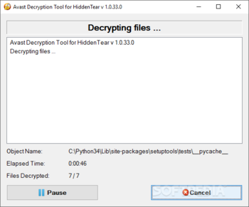 Avast Decryption Tool for HiddenTear Ransomware screenshot 4