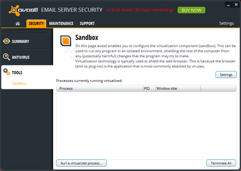 Avast Email Server Security screenshot 9