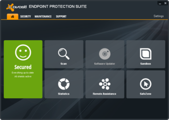 Avast Endpoint Protection Suite screenshot