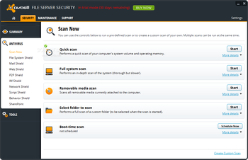 Avast File Server Security screenshot 3