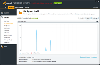 Avast File Server Security screenshot 5