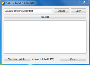 AVCHD to MP4 Converter screenshot