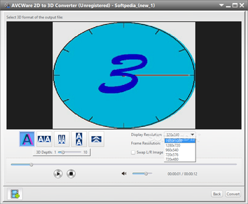 AVCWare 2D to 3D Converter screenshot 3