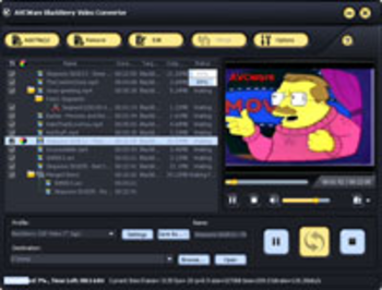 AVCWare BlackBerry Video Converter screenshot 3