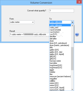 AVD Mass and Volume Calculator screenshot 7